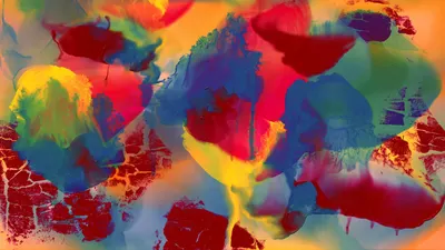 A dynamic and colorful abstract painting showcasing expressive brushstrokes and  4k abstract wallpaper