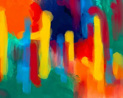 A dynamic and vivid abstract painting with bold colors and creative brushstrokes 4k abstract wallpaper