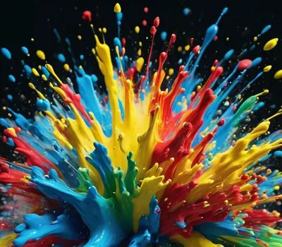 Color Explosion Paint Splash tablet abstract wallpaper