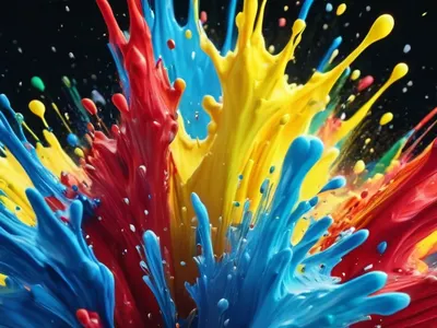 Color Explosion Paint Splash tablet abstract wallpaper