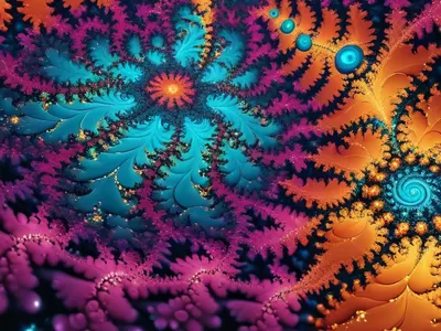 Fractal Universe Infinite phone abstract wallpaper