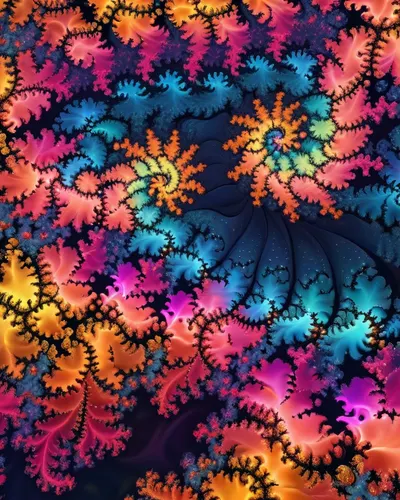 Fractal Universe Infinite phone abstract wallpaper
