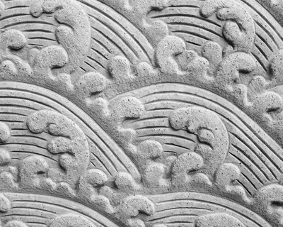 Fresco waves stone 4k abstract wallpaper