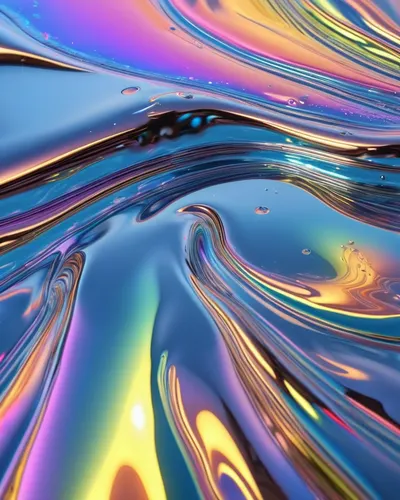 Liquid Chrome Reflection phone abstract wallpaper
