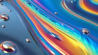Liquid Chrome Reflection tablet abstract wallpaper