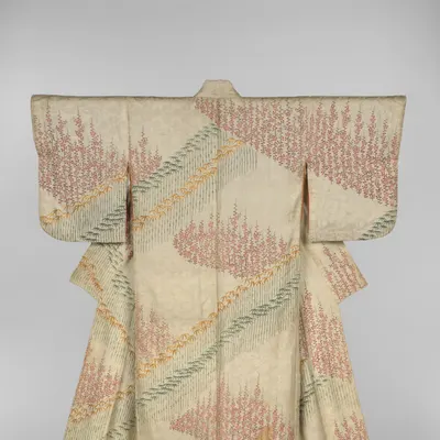 Robe (Kosode) with Bamboo and Plum hd abstract wallpaper