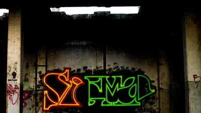 Urban graffiti wall 4k abstract wallpaper