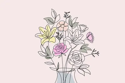 Bouquet vase flower background 4k aesthetic wallpaper