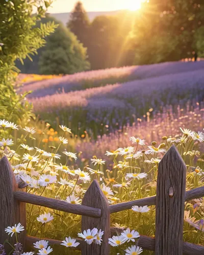 Cottagecore Wildflower Meadow phone aesthetic wallpaper