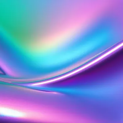 Holographic Gradient Waves hd aesthetic wallpaper