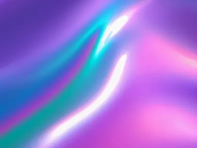 Holographic Gradient Waves phone aesthetic wallpaper