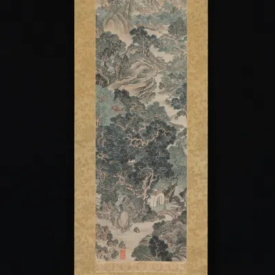 Landscape in the Blue-and-Green Manner hd aesthetic wallpaper