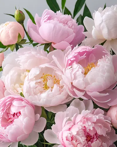 Soft Pink Peony Arrangement phone aesthetic wallpaper