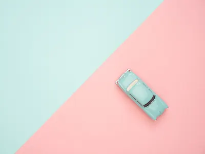 Toy car pastel colorful 4k aesthetic wallpaper