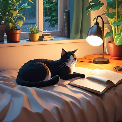 Anime Cozy Room Rainy Day phone anime wallpaper