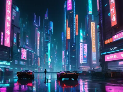 Anime Cyberpunk City hd anime wallpaper