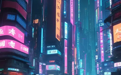 Anime Cyberpunk City tablet anime wallpaper