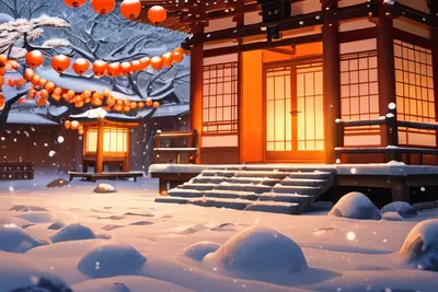 Anime Winter Festival tablet anime wallpaper