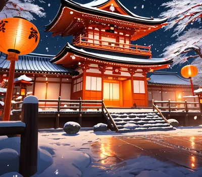 Anime Winter Festival tablet anime wallpaper