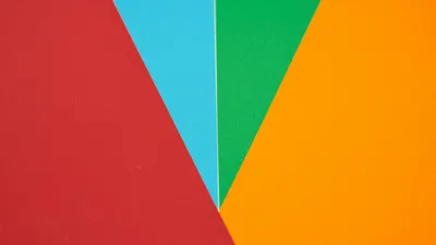 Colorful abstract design featuring red, blue, green, and orange geometric shapes 4k anime wallpaper