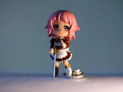 Young girl lady 4k anime wallpaper