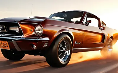 Classic Mustang Desert Highway tablet cars wallpaper