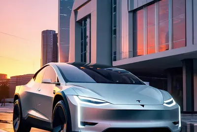 Cybertruck Futuristic City tablet cars wallpaper