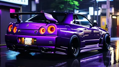JDM Skyline GTR Night tablet cars wallpaper