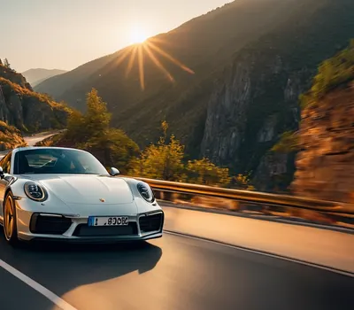 Porsche 911 Mountain Road hd cars wallpaper