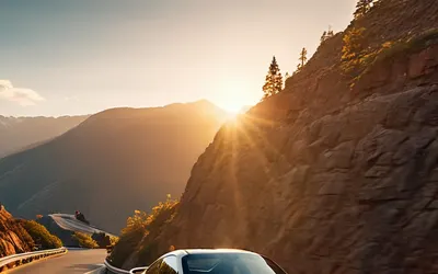 Porsche 911 Mountain Road tablet cars wallpaper