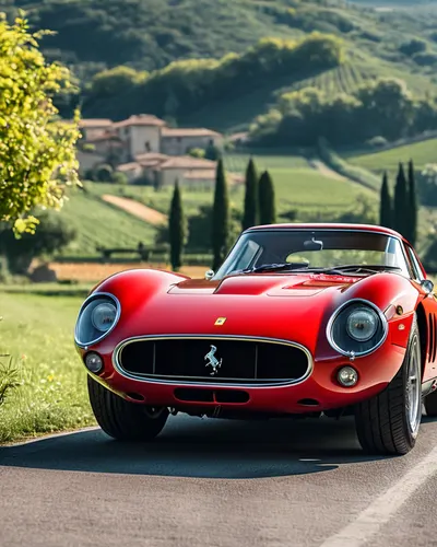 Vintage Ferrari Red tablet cars wallpaper