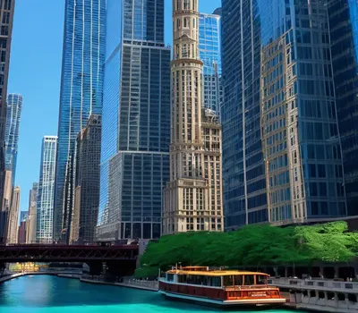 Chicago Architecture River phone city wallpaper