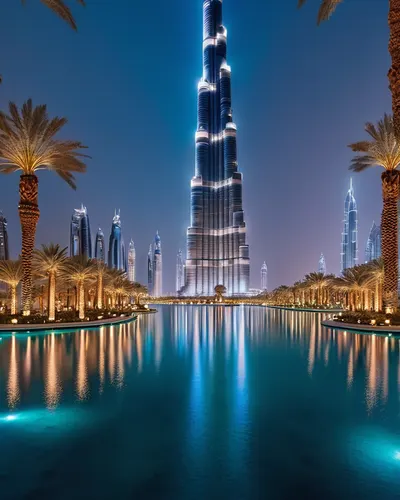 Dubai Futuristic Skyline phone city wallpaper