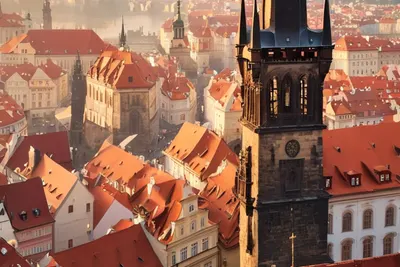 Old Town Prague Morning phone city wallpaper