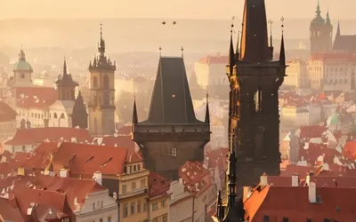 Old Town Prague Morning tablet city wallpaper