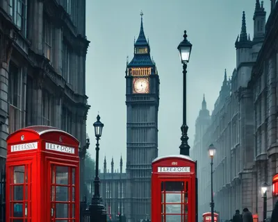 Rainy London Street tablet city wallpaper