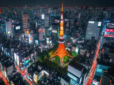 Tokyo Night Skyline hd city wallpaper