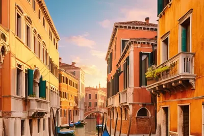 Venice Canal Sunset tablet city wallpaper