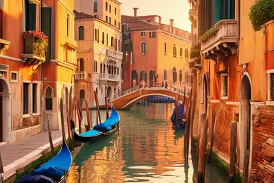Venice Canal Sunset tablet city wallpaper