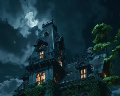 Abandoned Dark Mansion phone dark wallpaper