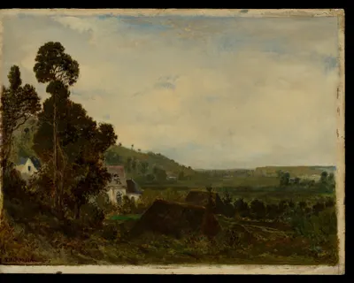 An Old Chapel in a Valley hd dark wallpaper