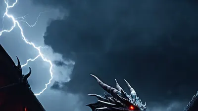 Dark Dragon Silhouette phone dark wallpaper