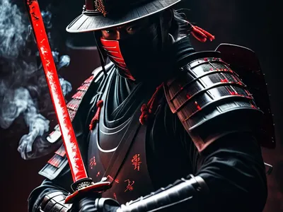 Dark Samurai in Shadows phone dark wallpaper