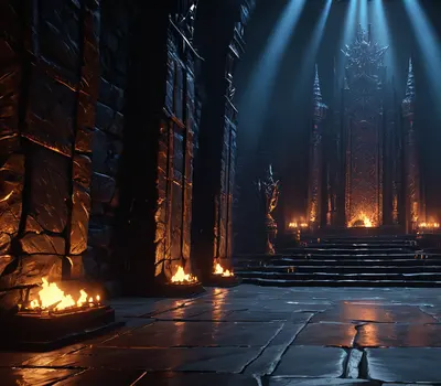 Dark Throne Room 4k dark wallpaper