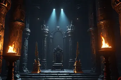 Dark Throne Room tablet dark wallpaper