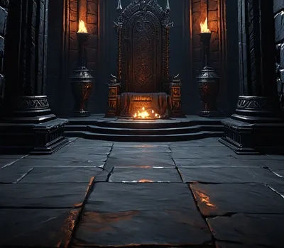 Dark Throne Room tablet dark wallpaper