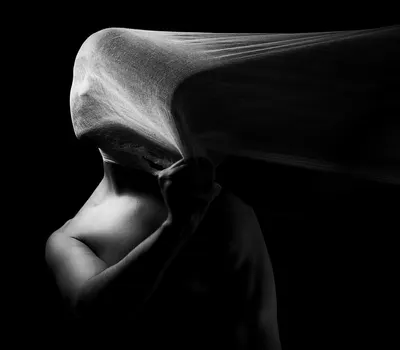 Portrait depression person 4k dark wallpaper