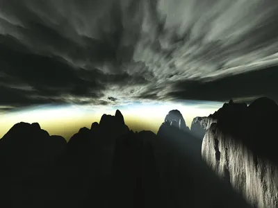 Sunset outdoors sky 4k dark wallpaper