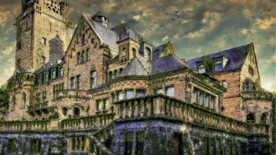 Castle budenheim waldthausen 4k fantasy wallpaper