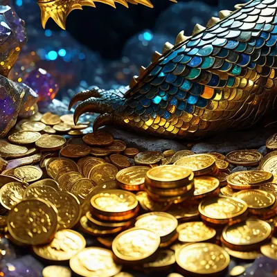 Crystal Dragon Cave phone fantasy wallpaper